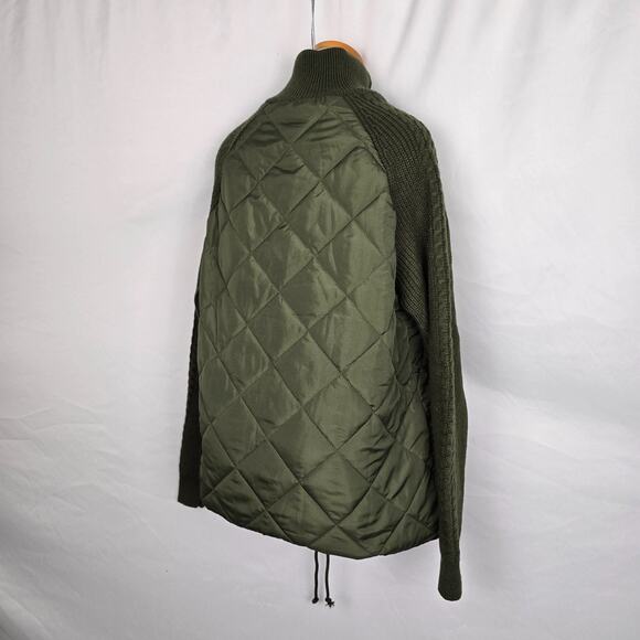 Unbranded Utility Jacket Women's Small Green Full Zip Up Pockets Quilted NWOT - Picture 8 of 16